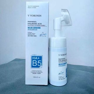 Sữa Rửa Mặt Tạo Bọt V VORONIN PANTHENOL HYALURONIC ACID SOOTHING CLEANSING BUBBLE HA+ B5 120ml