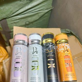 Xịt Thơm Toàn Thân YARA Pink 250ml Xịt Thơm Toàn Thân YARA White 250ml Xịt Thơm Toàn Thân ASAD Black 250ml Xịt Thơm Toàn Thân YARA Orange 250ml