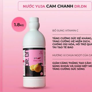 Mứt Yuja Cam Chanh Dr.DN | Trái Thanh Yên Hàn Quốc chai  Chai 1800G