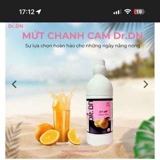 Mứt Yuja Cam Chanh Dr.DN | Trái Thanh Yên Hàn Quốc chai  Chai 1800G