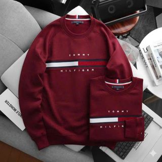 Áo Sweater nam. Chất chân cua dày đanh , mịn không xù không ra màu ,thấm hút tốt, logo thêu nét từng milimet - Bo dệt đồng màu