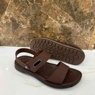 Dép sandal nam da PU cao cấp – Thiết kế đơn giản, sang trọng, bền đẹp, mang cực êm chân