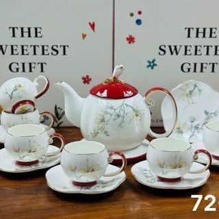 Bộ Ấm Chen Sứ Kèm Đĩa Kê 72-Đ (THÙNG 8B)