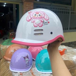 Nón Bảo Hiểm Cá Heo Cho Bé In Hình