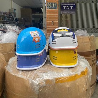 Nón Bảo Hiểm Cá Heo Cho Bé In Hình