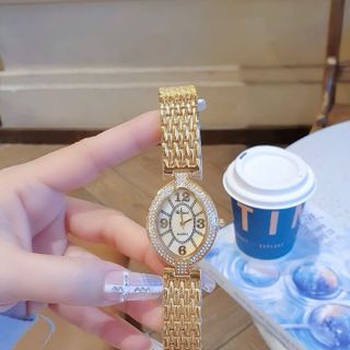 XẢ RẺ ĐỒNG HỒ THỜI TRANG NỮ TRÔPARD GOLD MẶT BẦU