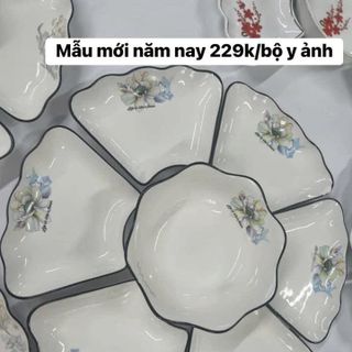 YH tô sứ viền hoa - Bộ mặt trời (THÙNG 30C)