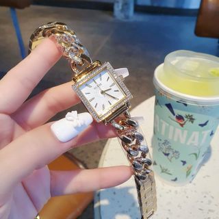 XẢ RẺ ĐỒNG HỒ NỮ THỜI TRANG GUECC DÂY XÍCH MẶT VUÔNG