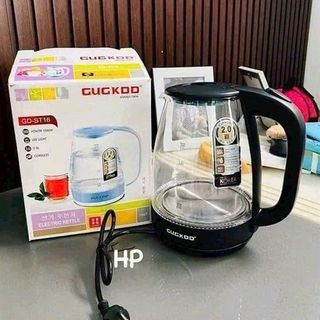 ẤGN Ấm Siêu Tốc GUGKOO ST-16 Thủy Tinh Trong (THÙNG 12C)