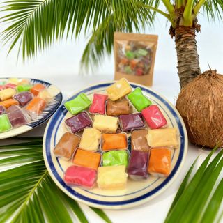 KẸO DỪA 9 VỊ ĐẶC SẢN BẾN TRE, ÍT NGỌT, BÉO CỐT DỪA TỰ NHIÊN 500G - WINNIE HOUSE