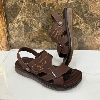 Dép Da Cao Cấp Xăng Đan, Đế Chống trơn Trượt, Thời Trang Trẻ Trung Cao Cấp T05