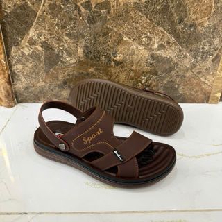 Dép Da Cao Cấp Xăng Đan, Đế Chống trơn Trượt, Thời Trang Trẻ Trung Cao Cấp T05