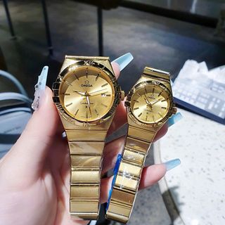 XẢ NHANH ĐỒNG HỒ NAM NỮ TRUNG CẤP ÔMEGHA DÂY THÉP KHOÁ BƯỚM