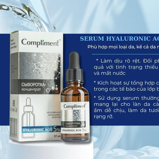 [Chính Ngạch]Serum Compliment Hyaluronic acid 5% 27ml