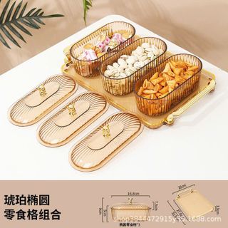 Khay Mứt Mika , Bộ 3 Hũ Mứt Dài ( THÙNG 24B )
