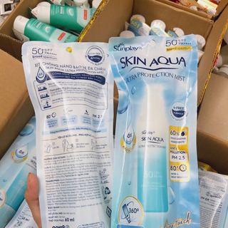 [Hàng CTY]Xịt chống nắng Skin Aqua 60ml