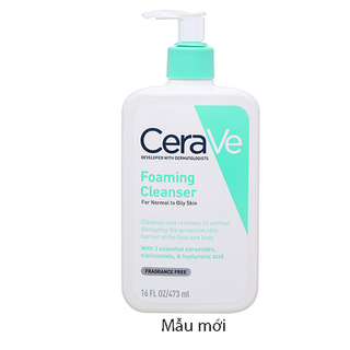 [Hàng Full tem]Sữa rửa mặt Cerave 473ml da dầu