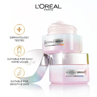 [Hàng Auth]Kem face Loreal Glycolic Bright 50ml (kem đêm)