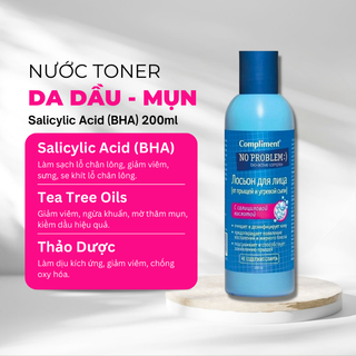 [Chính Ngạch]Toner Compliment 200ml (nắp xanh vạch hồng)