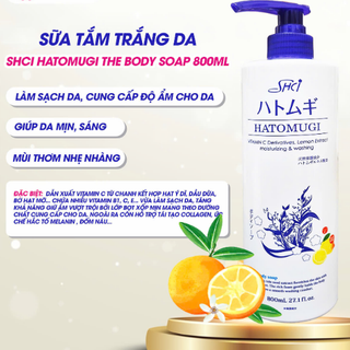 [Chính Ngạch]Sữa tắm Hatomugi Chanh 800ml