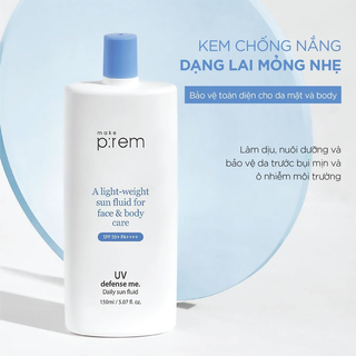 [Hàng Full tem]Kem chống nắng Prem A Light Weight 150ml
