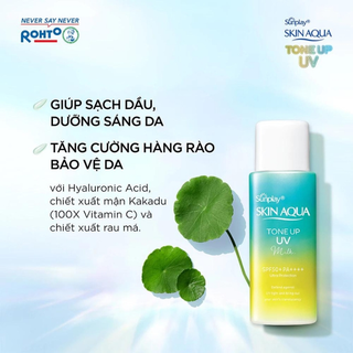 [Hàng CTY]Kem chống nắng Skin aqua 50gr (Xanh lá)
