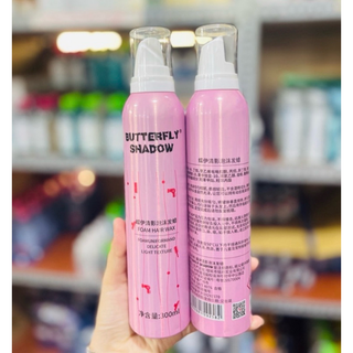 [Hàng Auth]Gôm xịt tóc Butterfly hồng 300ml
(Dạng bọt)