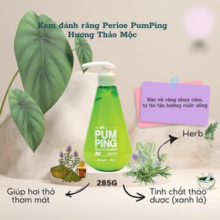 [Hàng CTY]Kem đánh răng Pum Ping 285g (Xanh lá)