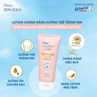 [Hàng Full tem]Kem chống nắng Skin Aqua 150g hồng
