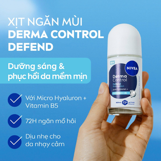 [Hàng CTY]Lăn khử mùi Nivea 50ml Derma (vạch xanh)