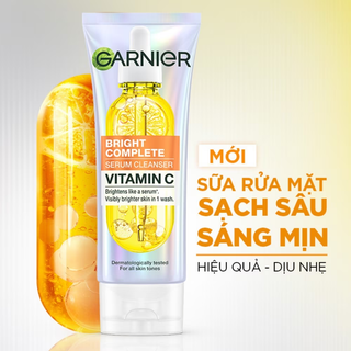 [Hàng Full tem]Sữa rửa mặt Garnier 50ml Vitamin C
