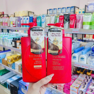 [Chính Ngạch]Dầu gội Tsubaki Đỏ 490ml