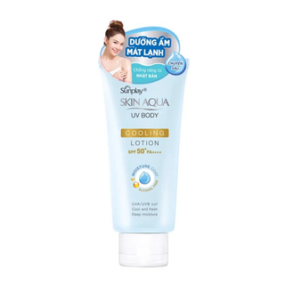 [Hàng Full tem]Kem chống nắng Skin Aqua 150g xanh lá
