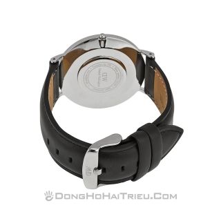 ĐỒNG HỒ NAM NỮ CAO CẤP DANIEL W CLASSIC DÂY DA MẶT TRẮNG VIỀN BẠC FULLBOX TEM