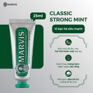 [Chính Ngạch]Kem đánh răng Marvis 25ml xanh lá