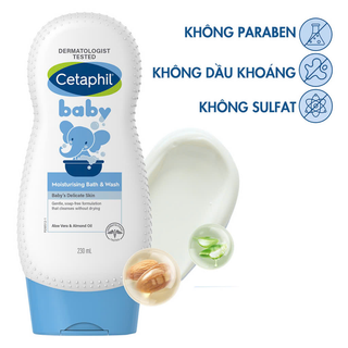[Hàng Full tem]Sữa tắm gội Cetaphil 230ml