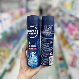 [Hàng CTY]Xịt khử mùi Nivea nam 150ml Cool Kick