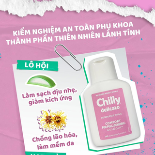[Authentic]Dung dịch vệ sinh Chilly 50ml Hồng