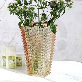 Lọ Hoa Thuỷ Tinh Kim Cương Tháp ( thùng mix màu ) 23cm ( THÙNG 12C )