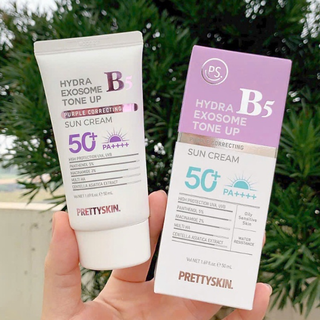 [Hàng Full tem]Kem chống nắng B5 Pretty Skin 50ml tím