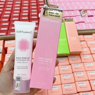 [Authentic]Kem chống nắng Cell Fusion C Aqua tone up 50ml