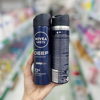 [Hàng CTY]Xịt khử mùi Nivea nam 150ml Deep