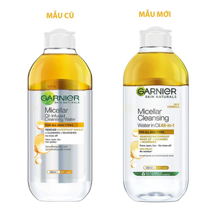 [Hàng Full tem]Tẩy trang Garnier 400ml Vàng dầu