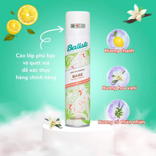 [Chính Ngạch]Dầu gội khô Batiste Bare 200ml