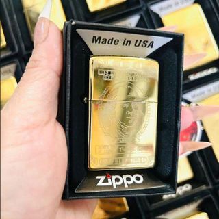 BẬT LỬA ZIPPO VÀNG XỊN HOẠ TIẾT