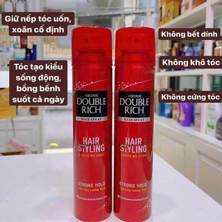 [Hàng CTY]Xịt tạo kiểu Double Rich Strong Hold 150ml