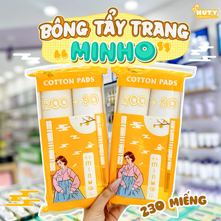 [Hàng Auth]Bông tẩy trang Minho 230 miếng