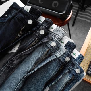 Quần jean dài nam. Chất jean chính phẩm co giản xịn sò dày dặn fom slim.