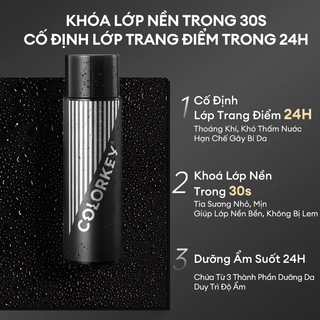 [Chính Hãng]Xịt khoáng khóa nền Colorkey đen 100ml
