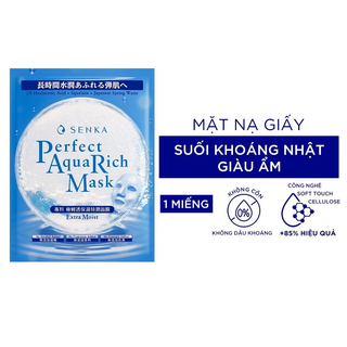 [Hàng Auth]Mặt nạ Senka xanh (bịch 10 miếng)